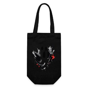 Just another cartoon ghost - Gift Bag for Bottles - black - Front