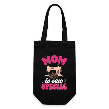 Sewing Machine Seamstress Tailoring Sewing - Gift Bag for Bottles - black - Front