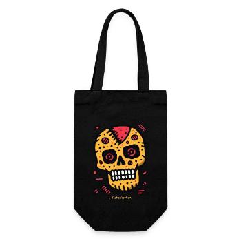 The CookieSkull - Gift Bag for Bottles - black - Front