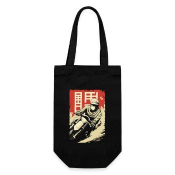 Oldschool Rally: Asia Motocross - Gift Bag for Bottles - black - Front