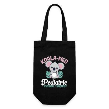 Physiotherapie Kinderphysiotherapeutin - Geschenkbeutel für Flaschen - Schwarz - Vorne