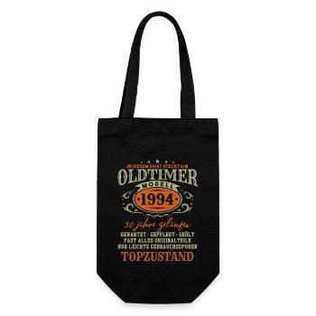 30. Geburtstag Oldtimer 1994 - Geschenkbeutel für Flaschen - Schwarz - Vorne