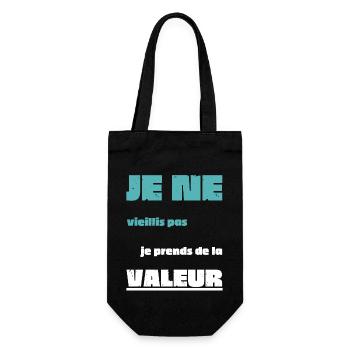 Men's, Women's, Humorous, Humorous T-Shirt Gift - Gift Bag for Bottles - black - Front