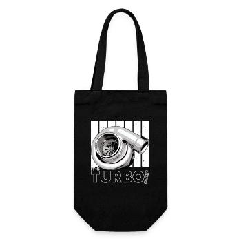 its Turbo Time - Vintage Boost Design - Gift Bag for Bottles - black - Front