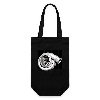 its Turbo Time - Vintage Boost Design - Gift Bag for Bottles - black - Front