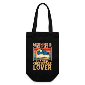 Le matin des amateurs de gâteaux au fromage n’est pas mon heure, je suis boulanger - Sac à bouteille - noir - Devant
