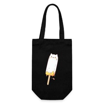 Un chat popsicle mignon - Sac à bouteille - noir - Devant