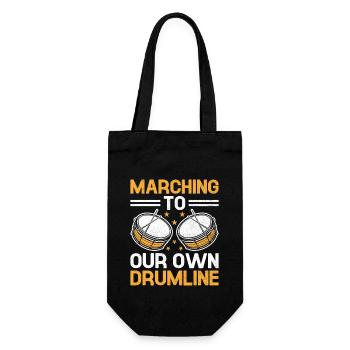 Drum Corps Marching Band Drum Corp Music Percussio - Geschenkbeutel für Flaschen - Schwarz - Vorne