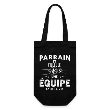 Parrain et Filleule Une Équipe Pour La Vie - Sac à bouteille - noir - Devant