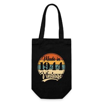 Cadeau d’anniversaire vintage 1944 80 ans - Sac à bouteille - noir - Devant