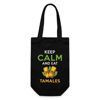 Tamales Lover Design - Restez calme et mangez des tamales - Sac à bouteille - noir - Devant