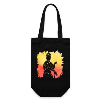 Wing Chun - Gift Bag for Bottles - black - Front