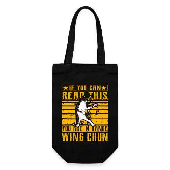 Si vous pouvez lire ceci, vous êtes à portée du Wing Chun - Sac à bouteille - noir - Devant