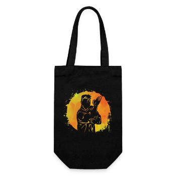 Wing Chun - Gift Bag for Bottles - black - Front