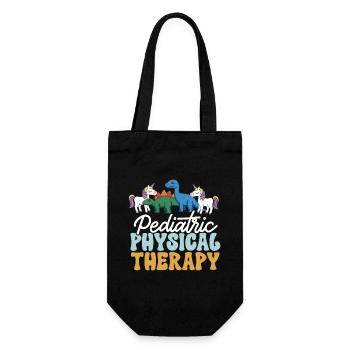 Physiotherapie Kinderphysiotherapeutin - Geschenkbeutel für Flaschen - Schwarz - Vorne