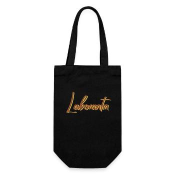 Chemiker Abschluss-Geschenk Laborantin - Geschenkbeutel für Flaschen - Schwarz - Vorne