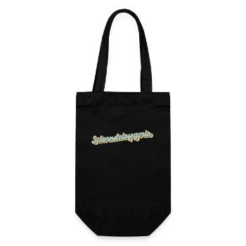 Schornsteinfeger Abschluss-Geschenk - Geschenkbeutel für Flaschen - Schwarz - Vorne