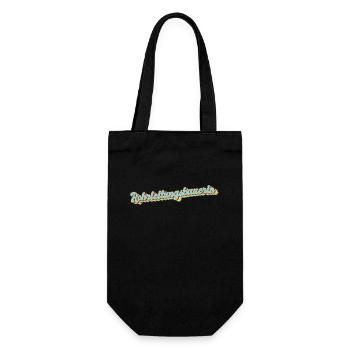 Beruf Abschluss-Geschenk Rohrleitungsbauerin - Geschenkbeutel für Flaschen - Schwarz - Vorne