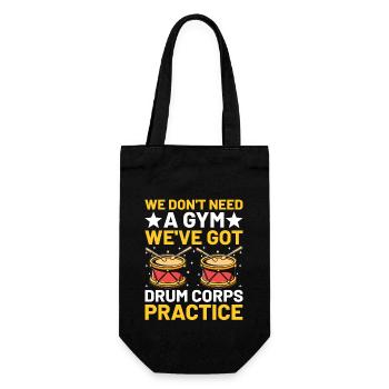 Drum Corps Marching Band Drum Corp Music Percussio - Gift Bag for Bottles - black - Front