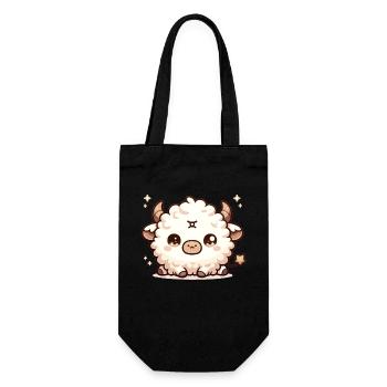 Taurus Zodiac Sign Birthday Gift For Astrology - Gift Bag for Bottles - black - Front