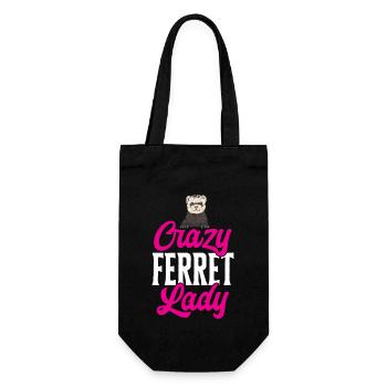 Ferret Owner Ferret - Gift Bag for Bottles - black - Front