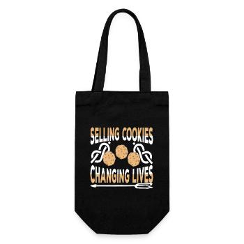 Selling Cookies Changing Lives - Gift Bag for Bottles - black - Front