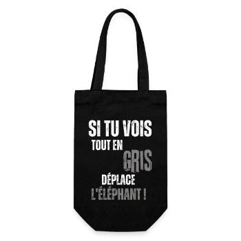 cadeau homme, femme, humour, t-shirt humoristique - Sac à bouteille - noir - Devant