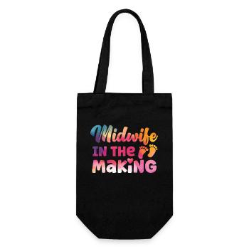 Infirmière Sage-femme Accoucheuse Étudiante - Sac à bouteille - noir - Devant