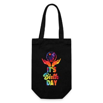 LD Labour And Delivery Nurse - Gift Bag for Bottles - black - Front