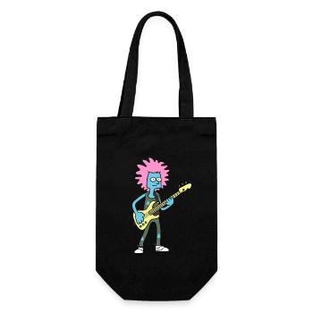 The coolest bass player in the band - Gift Bag for Bottles - black - Front
