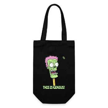 This is awesome: A clever zombie pencil - Gift Bag for Bottles - black - Front