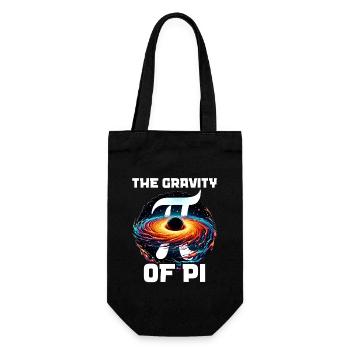 Funny Pi Day 2024 3.14 Pi Number Symbol Math - Gift Bag for Bottles - black - Front