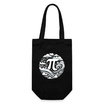 Funny Pi Day 2024 3.14 Pi Number Symbol Math - Gift Bag for Bottles - black - Front