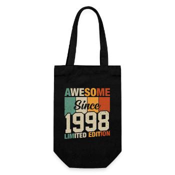 1998 Geboren Legenden - Geschenkbeutel für Flaschen - Schwarz - Vorne