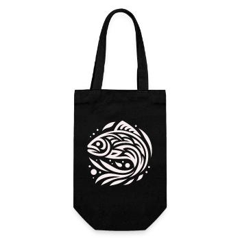 Saumon Amérindien Zodiaque - Sac à bouteille - noir - Devant