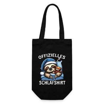offizielles Schlafshirt - Geschenkbeutel für Flaschen - Schwarz - Vorne