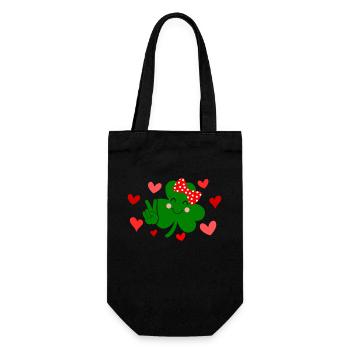 Accessoires de la Saint-Patrick Irlande Shamrock décoration - Sac à bouteille - noir - Devant
