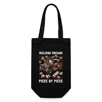Puzzle Lover Jigzaw Puzzle Board Game Puzzler - Gift Bag for Bottles - black - Front