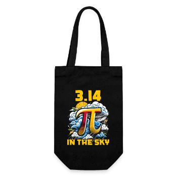Funny Pi Day 2024 3.14 Pi Number Symbol Math - Gift Bag for Bottles - black - Front