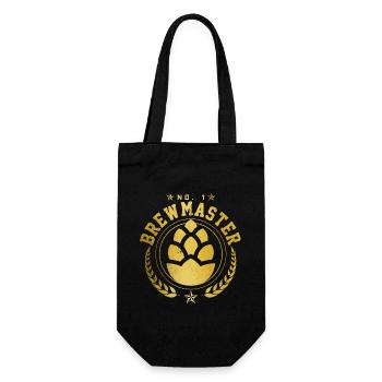 Bière artisanale maître brasseur houblon cadeau - Sac à bouteille - noir - Devant