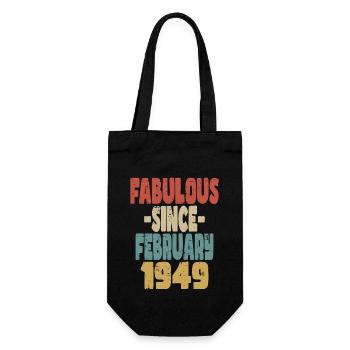 Fabulous February 1949 - Gift Bag for Bottles - black - Front