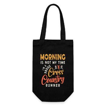 Le matin du coureur de cross-country n’est pas ma longue piste - Sac à bouteille - noir - Devant