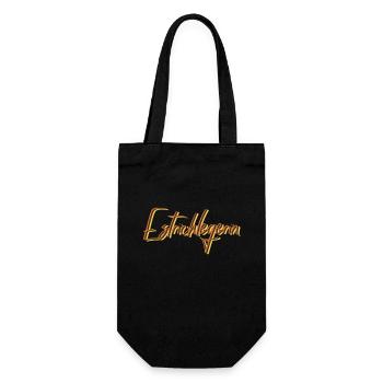 Bodenleger Abschluss-Geschenk Estrichlegerin - Geschenkbeutel für Flaschen - Schwarz - Vorne