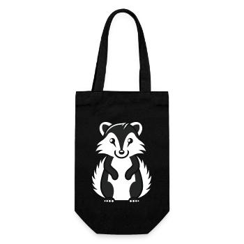 Humour Mouffette - Sac à bouteille - noir - Devant