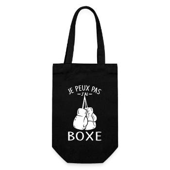 Boxe Je Peux pas j'ai boxe Boxeur boxing fan Drôle - Sac à bouteille - noir - Devant