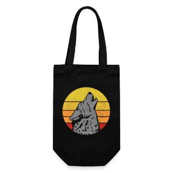 Loup Cadeau Vintage - Sac à bouteille - noir - Devant