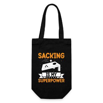 Cornhole Players Cornhole Sports Funny Cornhole Be - Gift Bag for Bottles - black - Front