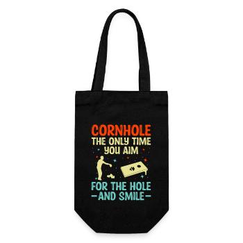 Joueurs De Cornhole Cornhole Sports Drôle De Cornhole Be - Sac à bouteille - noir - Devant