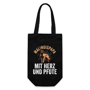 Belgian Shepherd Dad Father Malinois - Gift Bag for Bottles - black - Front