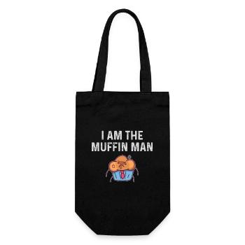 Je suis l’homme à muffins chemise drôle muffin homme - Sac à bouteille - noir - Devant